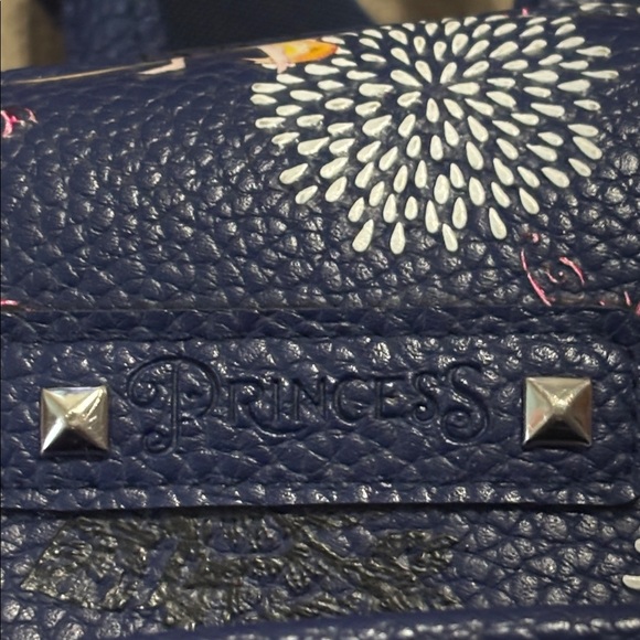 Disney Princess Navy Textured Bag with Floral Accents - Picture 3 of 8
